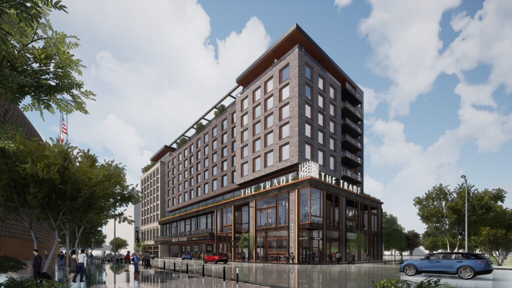 Exterior rendering of The Trade Milwaukee